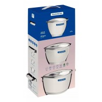 JOGO DE PANELAS INOX 3 PEÇAS ALLEGRA TRAMONTINA